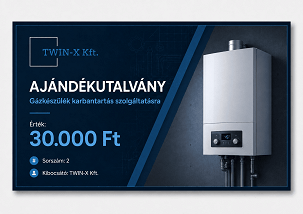 Ajándékutalvány - Gázkészülék-karbantartás